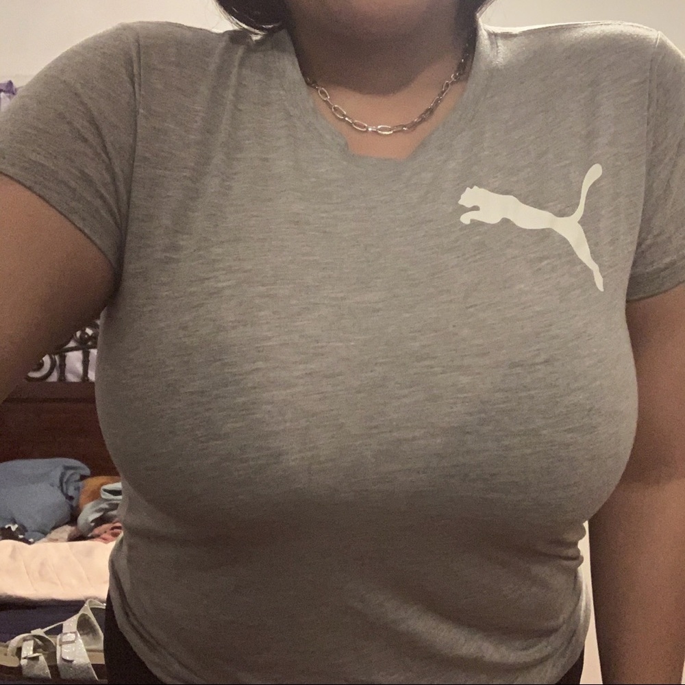 SALE 2/$8 - grey puma tee ♡